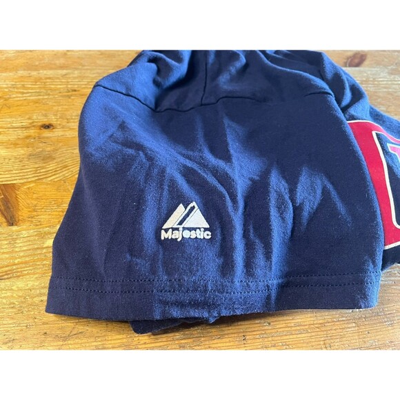 Vintage Minnesota Twins Shirt 2XL Single Stitch Majestic Jersey XXL Blue MLB - Picture 8 of 11